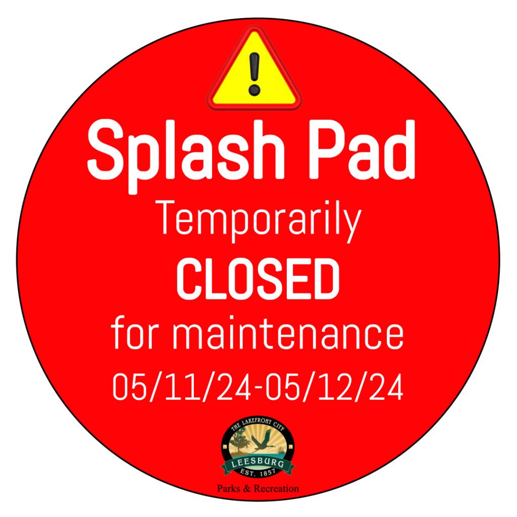 Leesburg Splash Pad closed this weekend for maintenance